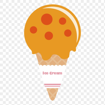 Orange ice-cream png cone sticker, | Free PNG - rawpixel Orange ice-cream png cone sticker, | Free PNG - rawpixel
