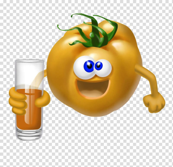 Orange juice Fruit High-definition video, FIG cartoon yellow tomatoes transparent background PNG clipart
