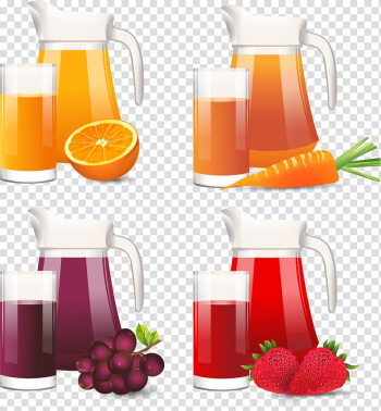 Orange juice Strawberry juice Grape juice, Summer fruit time juice transparent background PNG clipart