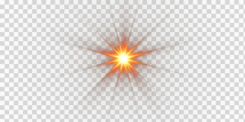 Orange light art illustration, Light Triangle Symmetry Pattern, Golden light effect transparent background PNG clipart