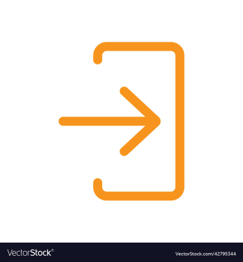 orange login icon orange login icon