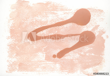 Orange paint on a canvas Orange paint on a canvas