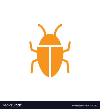 orange program bug animal icon orange program bug animal icon