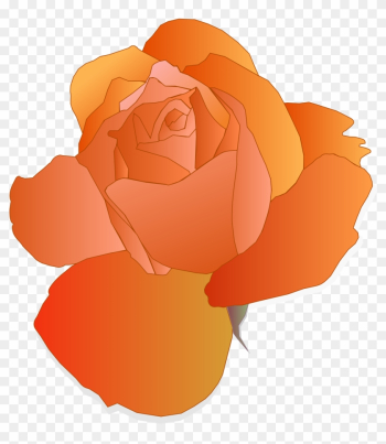 Orange Rose Clipart - Cartoon Blue Rose Orange Rose Clipart - Cartoon Blue Rose