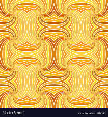 Orange seamless abstract hypnotic spiral ray vector image