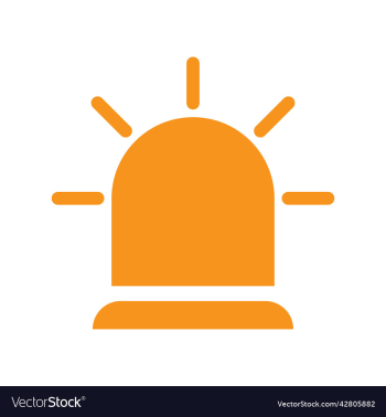 orange siren icon or logo orange siren icon or logo