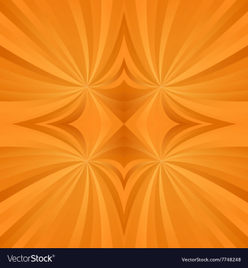 Orange spiral meditation background vector image Orange spiral meditation background vector image