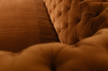 Orange velvet couch Orange velvet couch