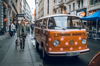 Orange Volkswagen Van Orange Volkswagen Van