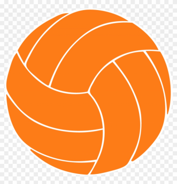 Orange Volleyball Clipart - Clipart Volleyball