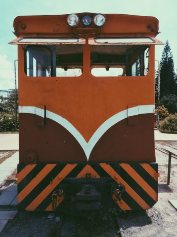 Orange, White, and Brown Train Orange, White, and Brown Train