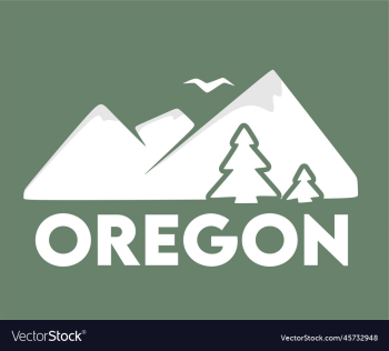 oregon state with green background