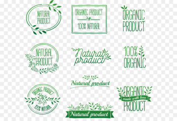 Organic food Logo Label - Vector ribbon Organic food Logo Label - Vector ribbon