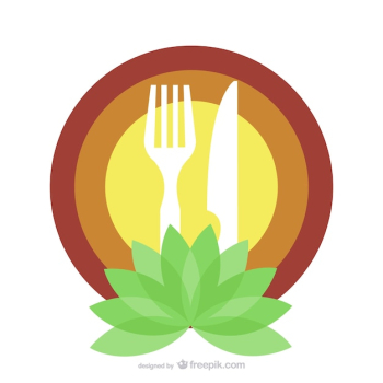 Organic food restaurant logo template Organic food restaurant logo template