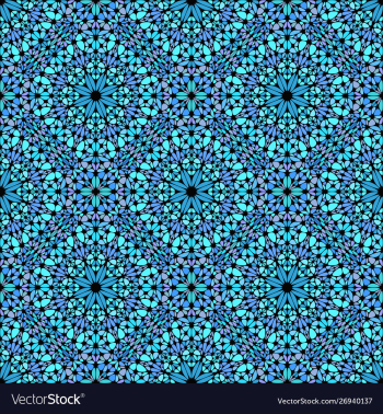 Oriental geometrical bohemian gravel mosaic petal vector image Oriental geometrical bohemian gravel mosaic petal vector image