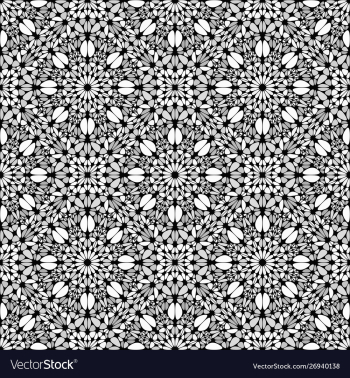 Oriental geometrical bohemian gravel mosaic petal vector image Oriental geometrical bohemian gravel mosaic petal vector image