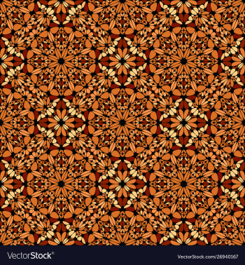 Oriental geometrical bohemian gravel mosaic petal vector image Oriental geometrical bohemian gravel mosaic petal vector image