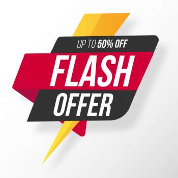 Origami flash offer Free Vector Origami flash offer Free Vector