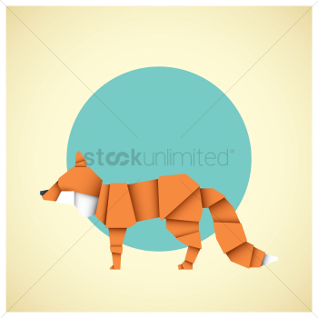 Origami fox Origami fox