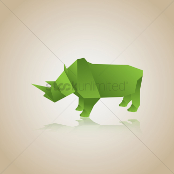 Origami rhinoceros Origami rhinoceros