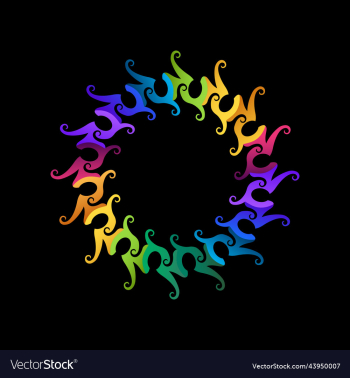 ornament abstract colorful logo ornament abstract colorful logo
