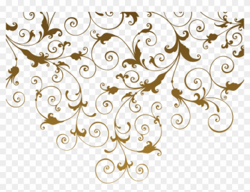 Ornament Pattern - Gold Texture - Cırcle Flower Png Gold