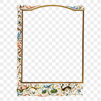 Ornamental border frame png sticker | Free PNG - rawpixel