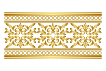 Ornamental border golden design Free Vector Ornamental border golden design Free Vector