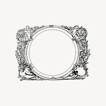 Ornamental frame drawing, vintage illustration | Free Vector Illustration - rawpixel