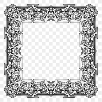 Ornamental frame png sticker illustration, | Free PNG - rawpixel