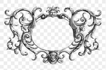 Ornamental frame png sticker, vintage | Free PNG - rawpixel