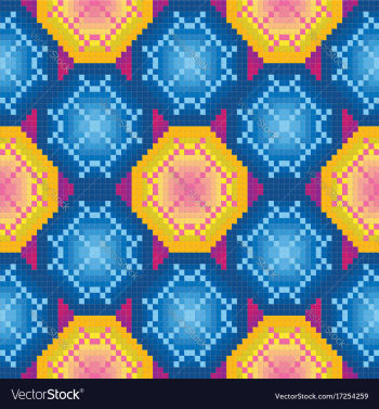 Ornamental tile pattern vector image Ornamental tile pattern vector image