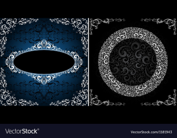 Ornamented backgrounds vector image Ornamented backgrounds vector image