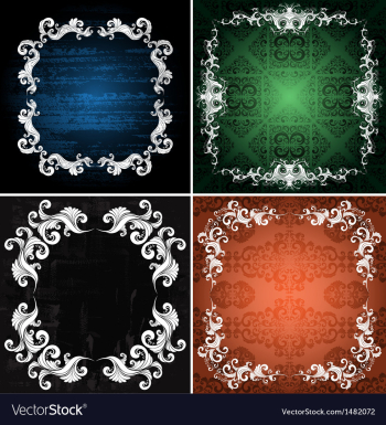 Ornamented backgrounds vector image Ornamented backgrounds vector image