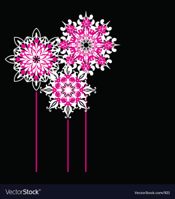 Ornate flowers vector image Ornate flowers vector image