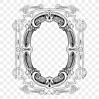 Ornate frame png sticker illustration, | Free PNG - rawpixel