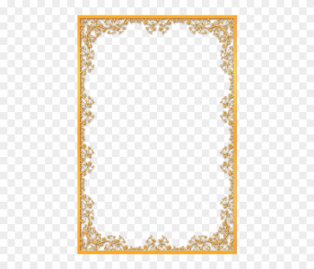 Ornate Gold Frame Png Download - Gold Vintage Border Png