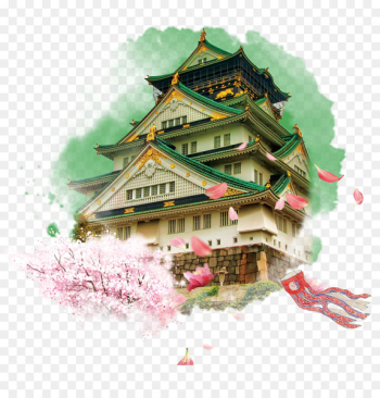Osaka Castle Nagoya Castle Kumamoto Castle Nijō Castle Matsumoto Castle - Osaka City, Japan Tourism decoration 