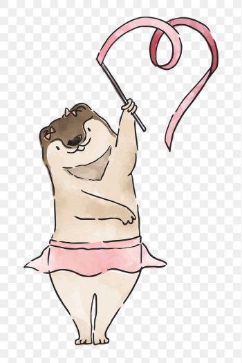 Otter rhythmic gymnast png sticker, | Free PNG Illustration - rawpixel Otter rhythmic gymnast png sticker, | Free PNG Illustration - rawpixel