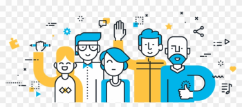 Our Clients - People Illustration Line Our Clients - People Illustration Line