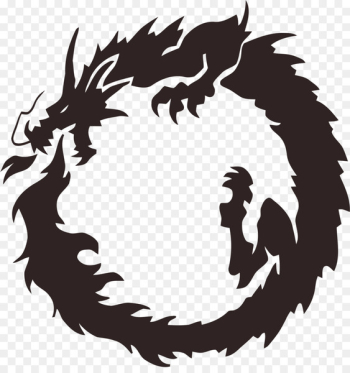 Ouroboros Chinese dragon Japanese dragon - bearded dragon Ouroboros Chinese dragon Japanese dragon - bearded dragon