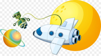 Outer space Astronaut Space Shuttle Space exploration Clip art - Vector astronaut and space shuttle 