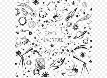 Outer space Rocket Spaceflight Clip art - Space elements Outer space Rocket Spaceflight Clip art - Space elements