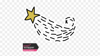 Outer Space Shooting Star Sticker - Sunset Word Png