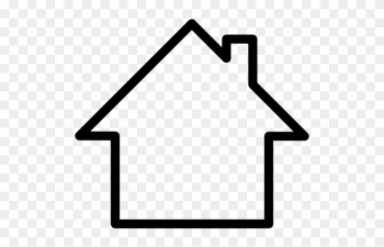 Outline Of House - Home Icon White Png