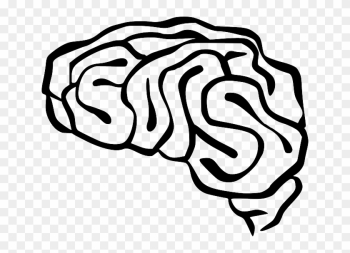 Outline, People, Silhouette, Thinking, Human, Cartoon - Brain Clip Art