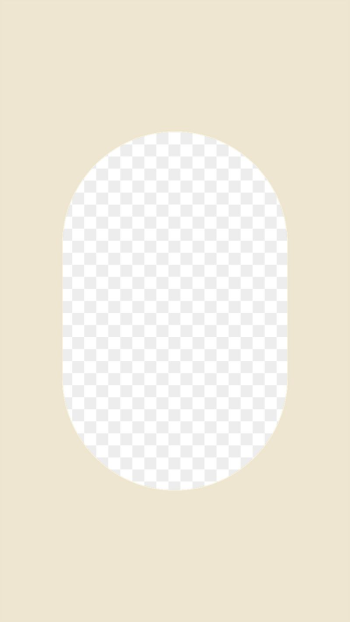 Oval geometric png frame, beige | Free PNG - rawpixel