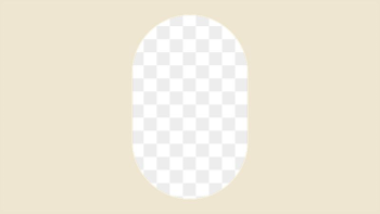 Oval geometric png frame, beige | Free PNG - rawpixel