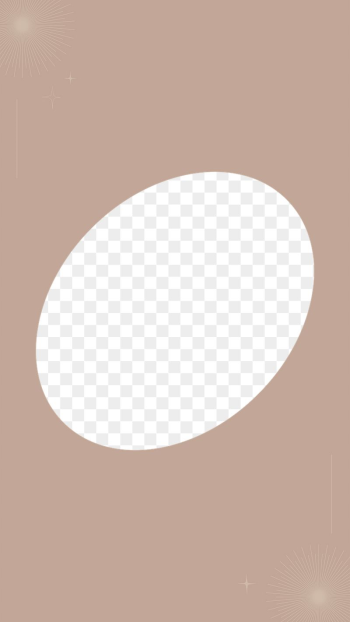 Oval geometric png frame, brown | Free PNG - rawpixel