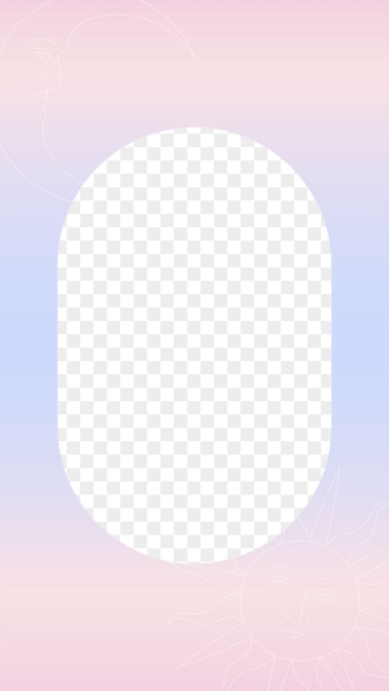 Oval geometric png frame, pastel | Free PNG - rawpixel